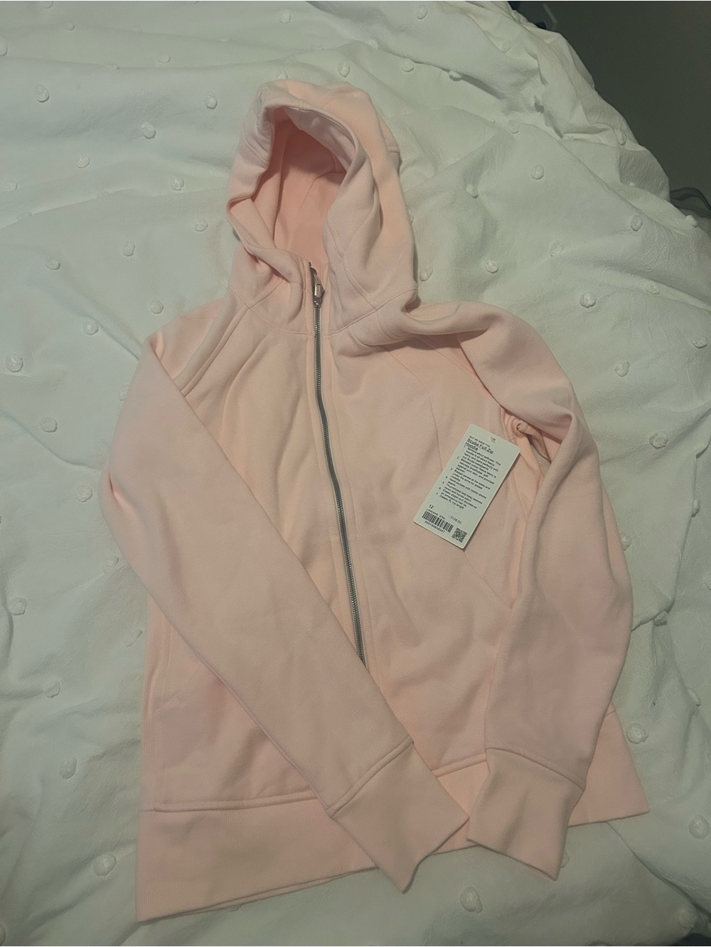 lululemon Soft Pink Full-Zip Hoodie